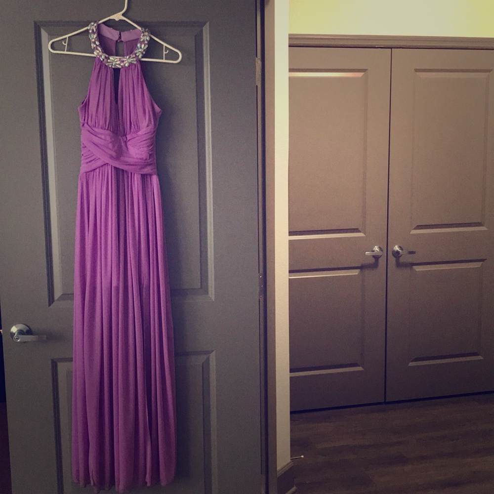 Long purple dress